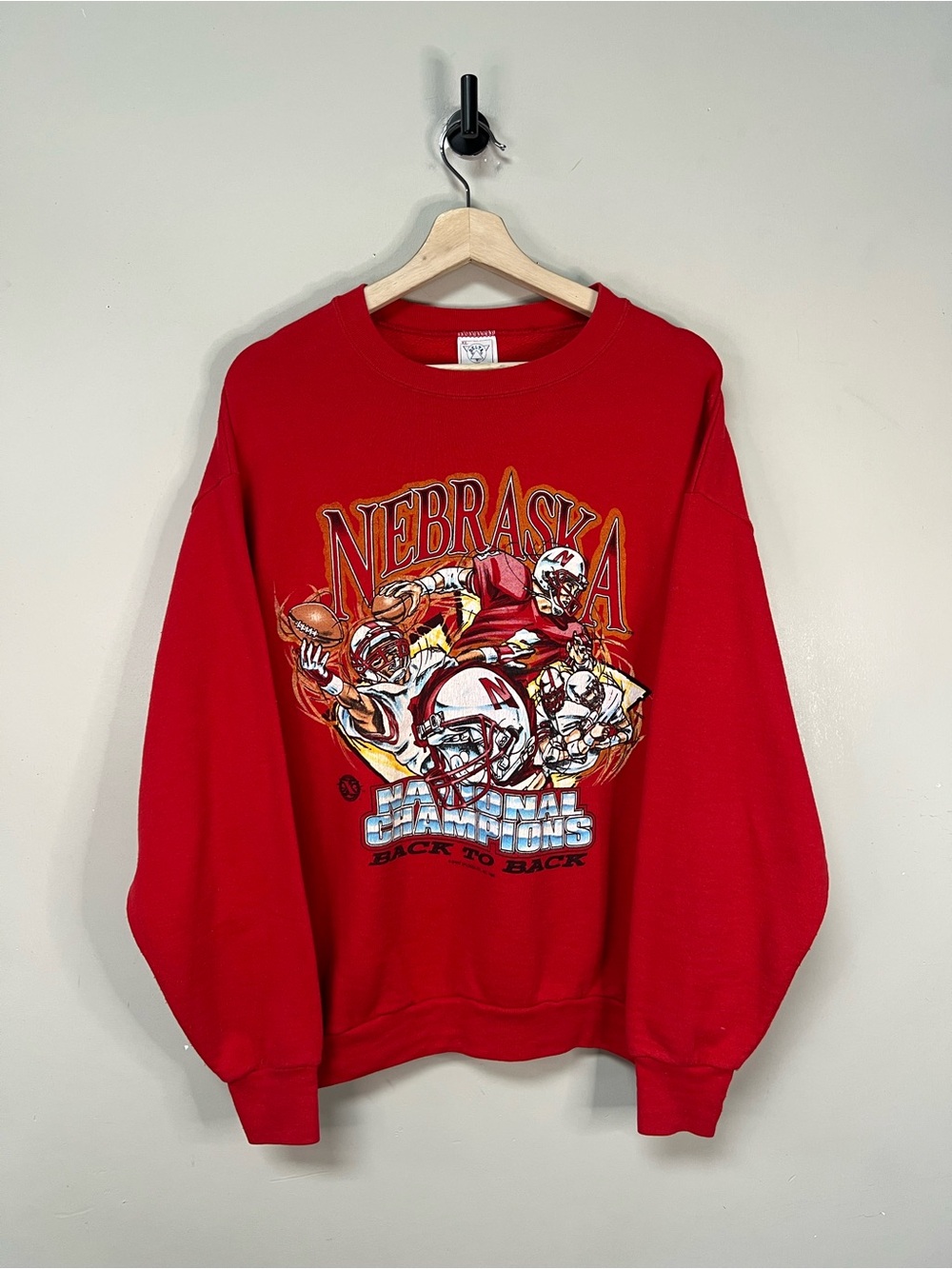 90s Nebraska Football NCAA Crewneck